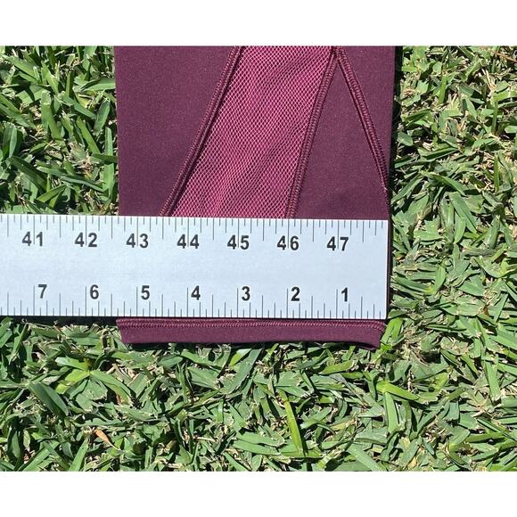 Lululemon Colour Me Ombre Crop Leggings Fuchsia Women’s Size 8 Burgundy Shades - Picture 10 of 11